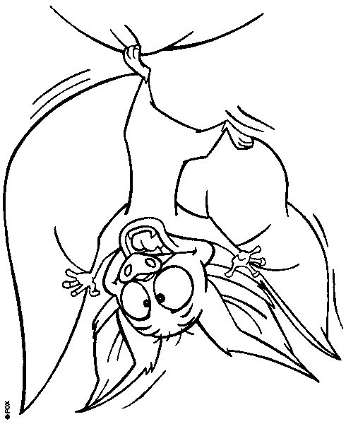 Bartok il pipistrello disegni da colorare gratis