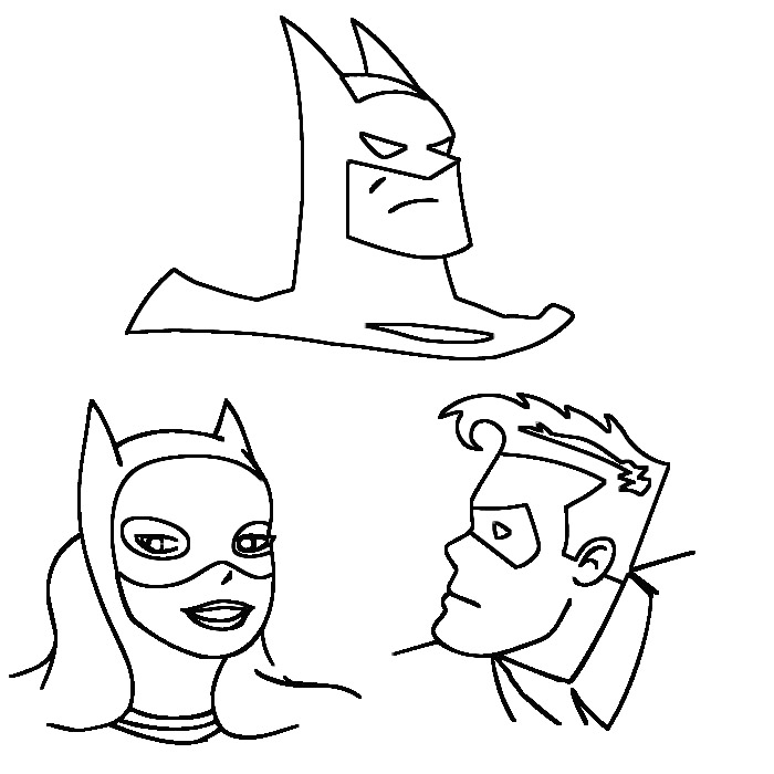Batgirl Batman e Robin