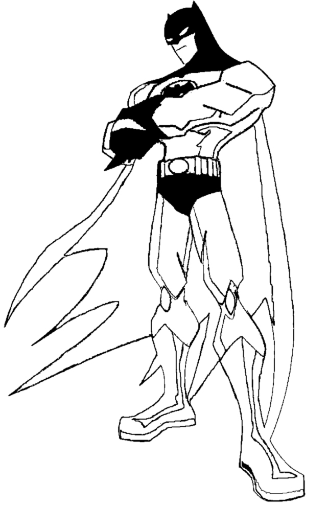 Batman Uomo Pipistrello da colorare