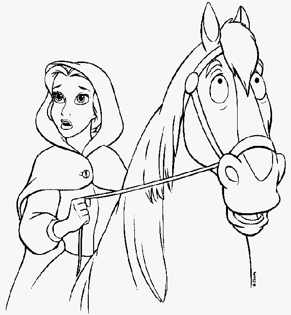 Belle a cavallo disegni da colorare gratis