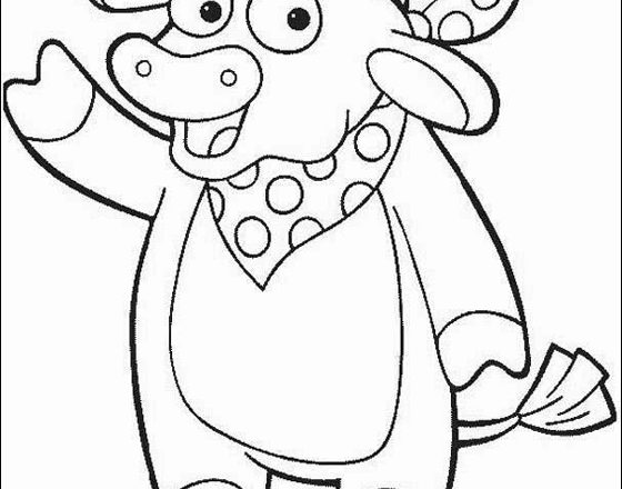 Benny il toro di Dora l’ esploratrice da stampare e da colorare