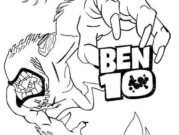 Bestiale personaggio di Ben 10 da colorare
