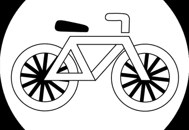 Bicicletta bici da colorare per bambini