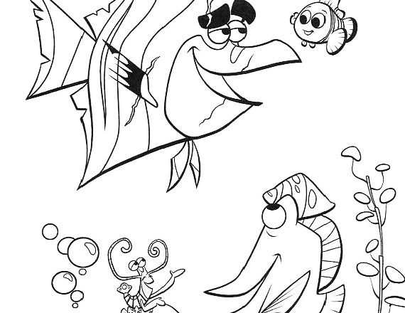 Branchia parla disegni da stampare Alla ricerca di Nemo