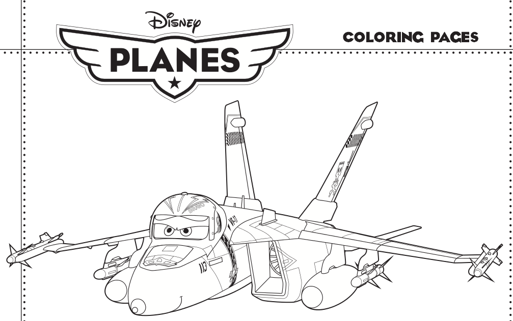 Bravo personaggio Disney Planes da colorare gratis