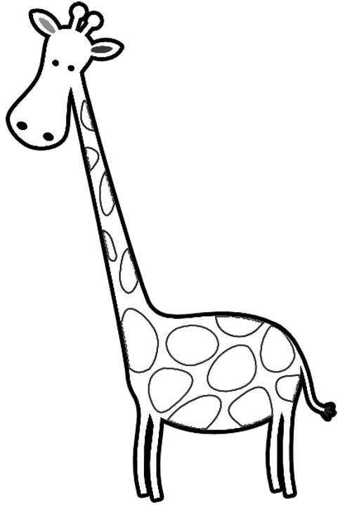 Buffa lata giraffa disegno da stampare e colorare