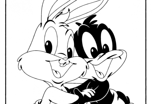 Bugs Bunny e Duffy Duck amici disegni da colorare gratis