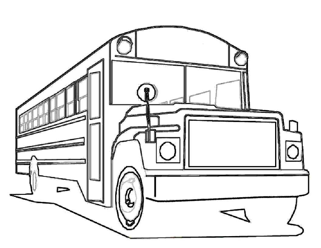 Bus classico da città disegni da colorare gratis