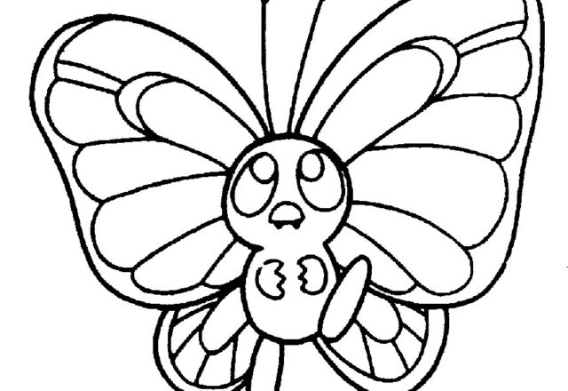Butterfly Pokemon disegno per bambini gratis
