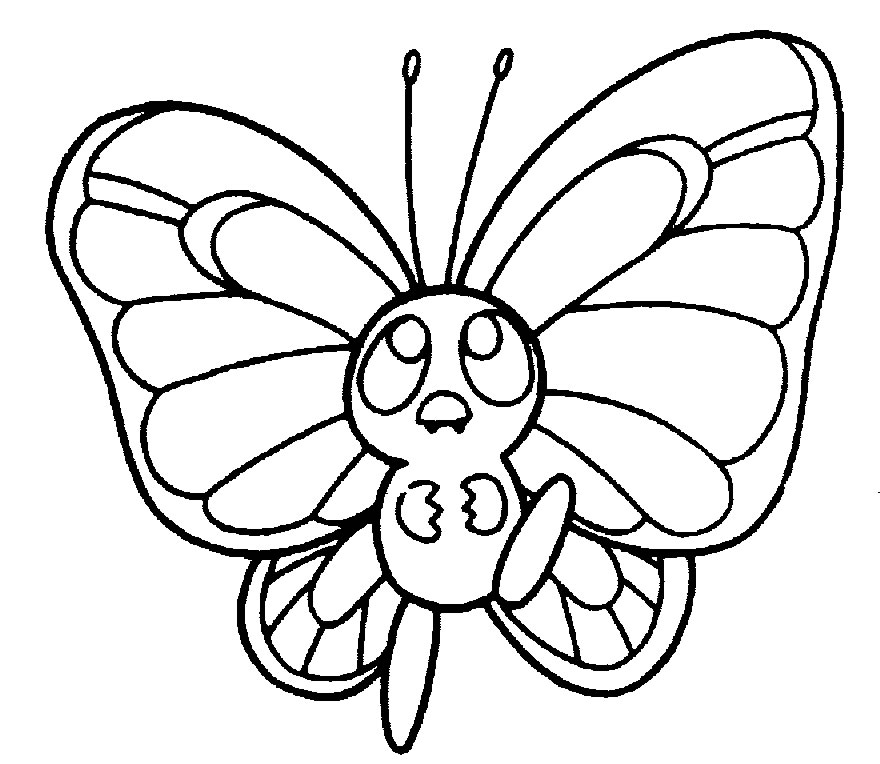 Butterfly Pokemon disegno per bambini gratis