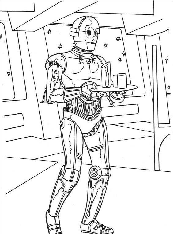 C-3PO disegni da stampare Star Wars
