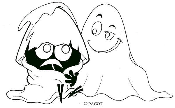 Calimero e il fantasma disegni per bambini