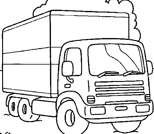 Camion disegno da colorare categoria mezzi di trasporto