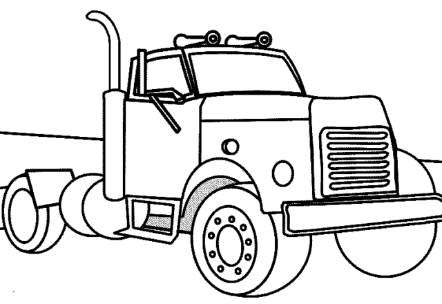 Camion senza rimorchio disegno da colorare gratis