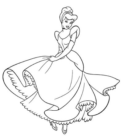 Cenerentola 7 disegni da colorare gratis