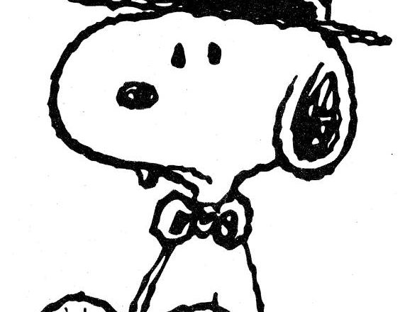 Charlie Brown con cappello anni 50 disegno da colorare