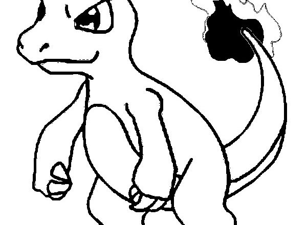 Charmeleon disegno da colorare Pokemon tipo fuoco