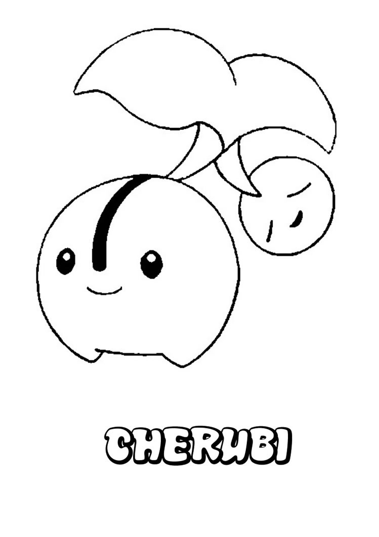 Cherubi Pokemon disegno per bambini