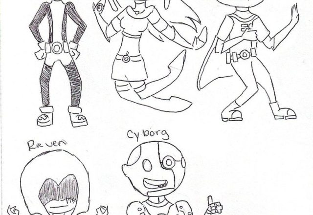 Chibi Teen Titans 3 disegni da colorare gratis