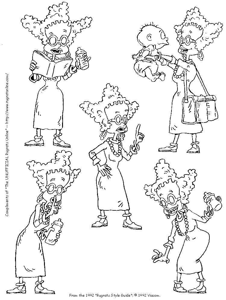 Cinque disegni da colorare di Diane Didi I Rugrats