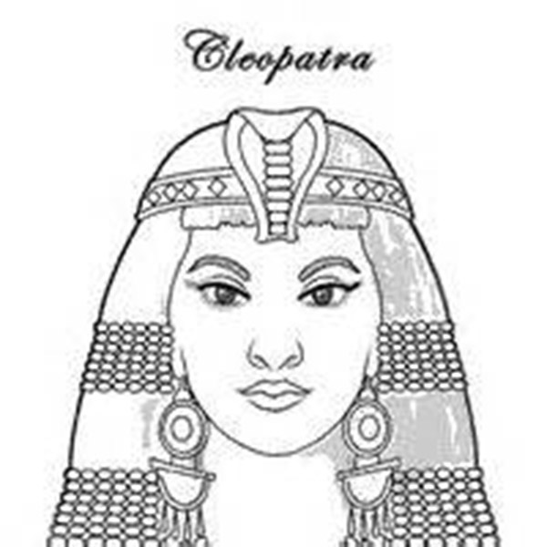 Cleopatra disegni da colorare gratis Antico Egitto (5)