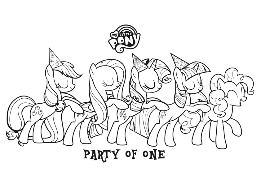 Conga My Little Pony disegni da colorare gratis