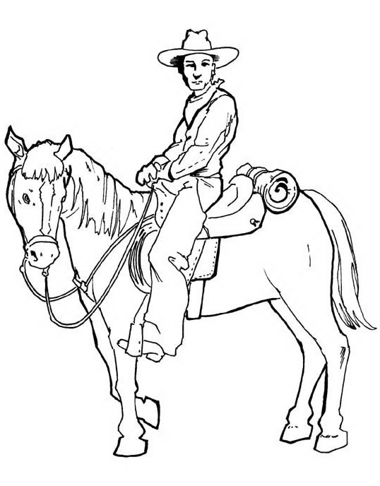 Cowboy a cavallo immagini per bambini