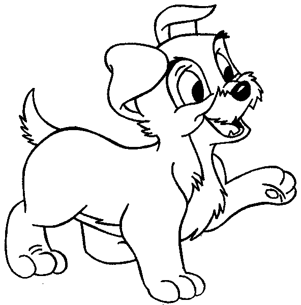Cucciolo di cane disegni da colorare gratis