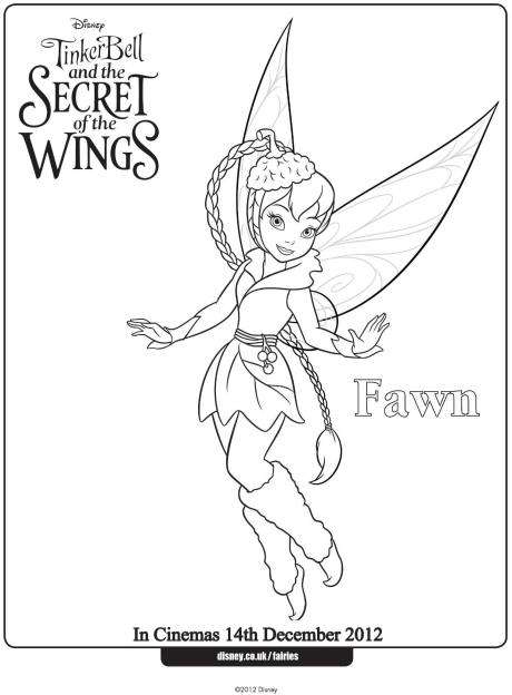 Daina disegno da stampare e colorare gratis Disney Fairies
