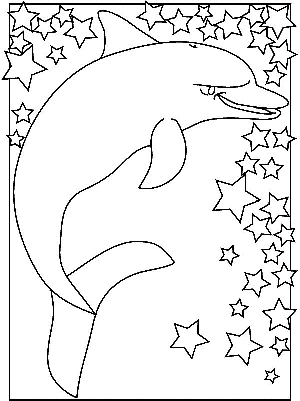 Delfini da stampare e da colorare