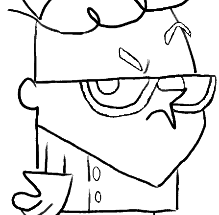 Dexter arrabbiato disegno da stampare e colorare nella categoria cartoni animati