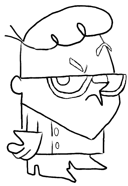 Dexter arrabbiato disegno da stampare e colorare nella categoria cartoni animati
