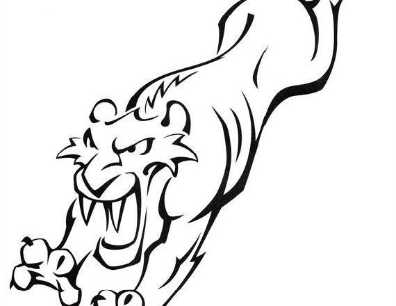 Diego che salta tigre personaggio dell’ Era Glaciale disegno per bambini