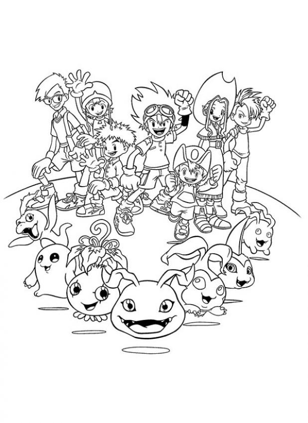 Digimon 2 disegni gratis da colorare