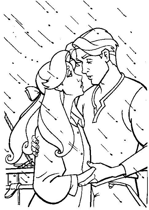 Dimitri e Anastasia 2 disegni da colorare gratis