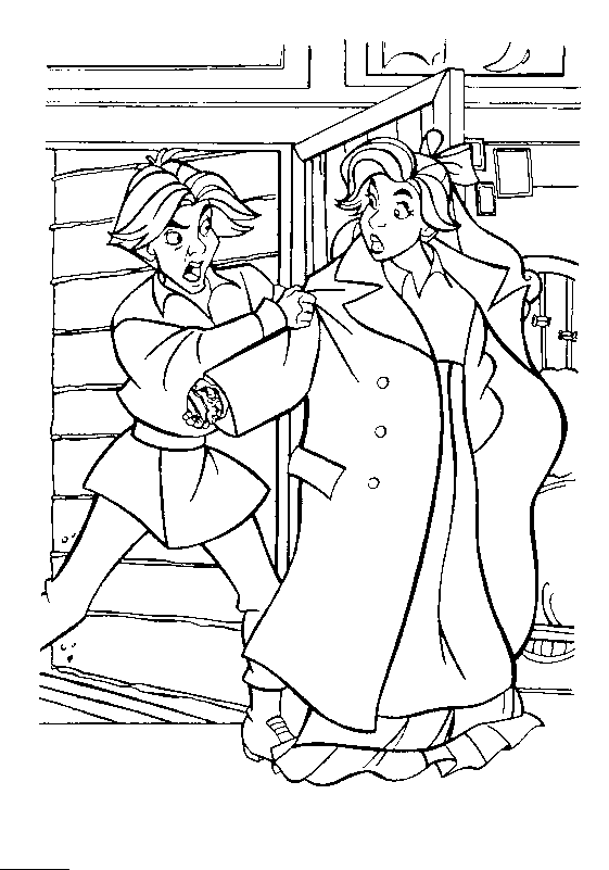 Dimitri e Anastasia da ragazzini disegni da colorare gratis