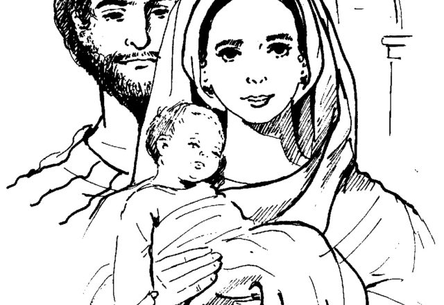Disegni Madonna da stampare per il Catechismo