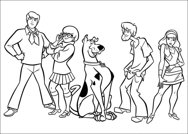 Disegni da colorare Scooby Doo