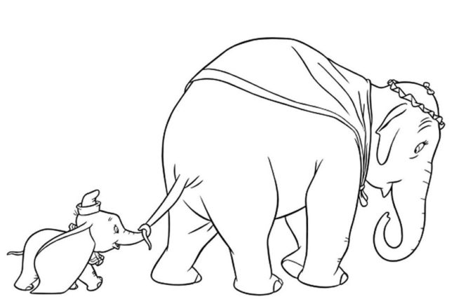 Disegni da colorare di Disney Dumbo