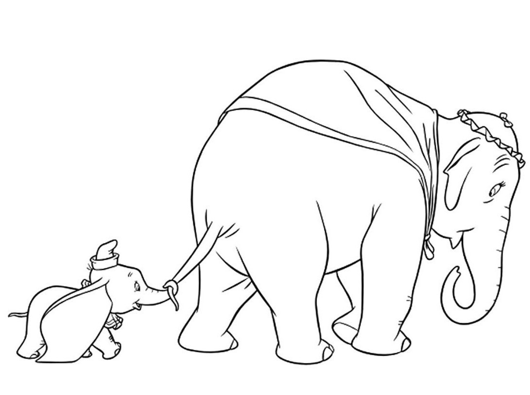 Disegni da colorare di Disney Dumbo
