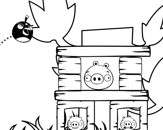 Disegni da colorare gratis Angry Birds (10)