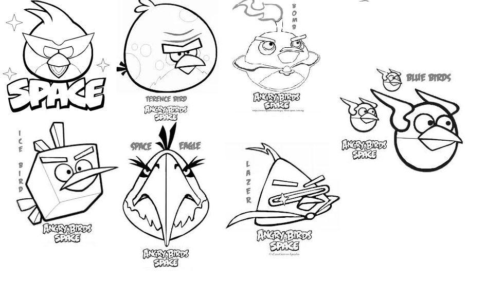 Disegni da colorare gratis Angry Birds (2)