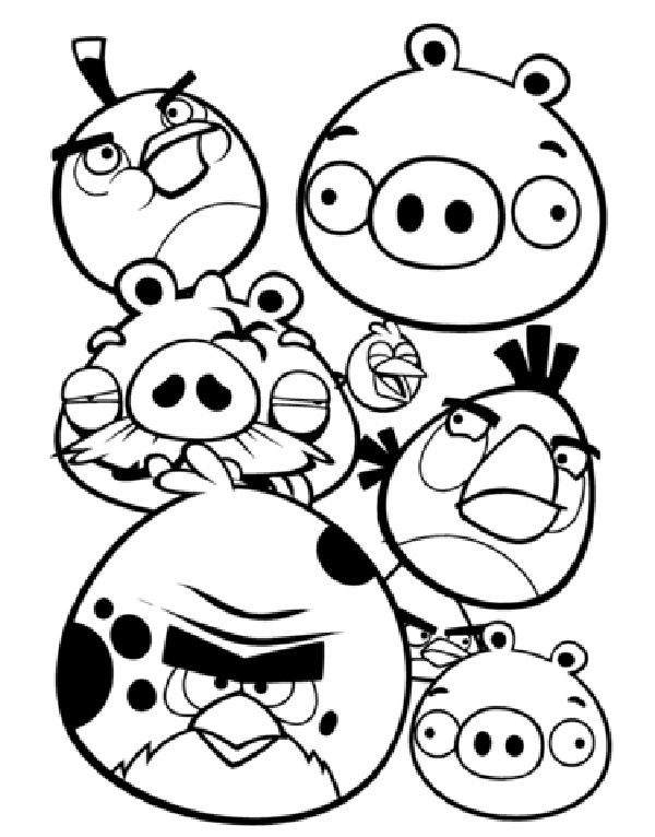 Disegni da colorare gratis Angry Birds (4)