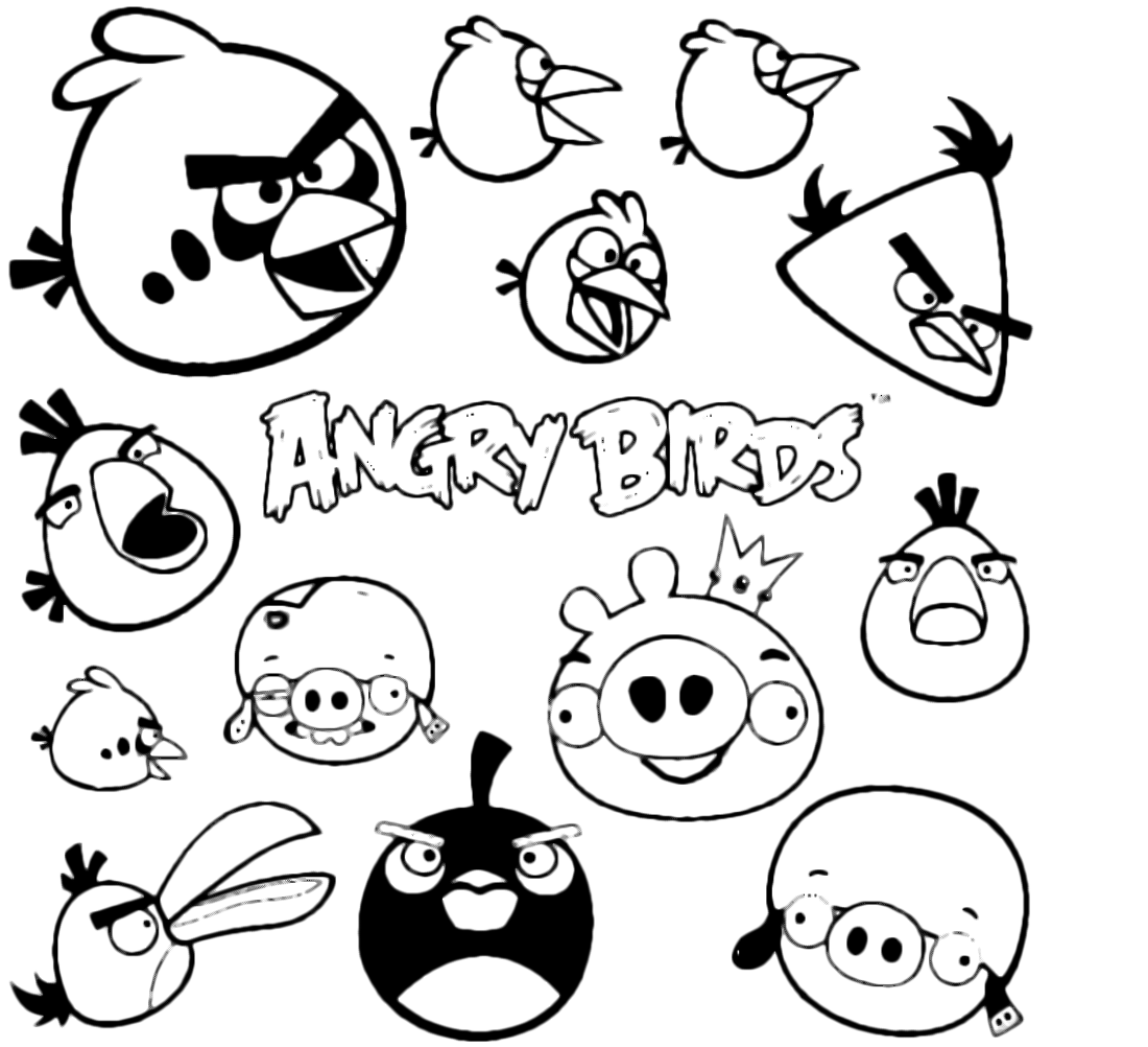 Disegni da colorare gratis Angry Birds (40)