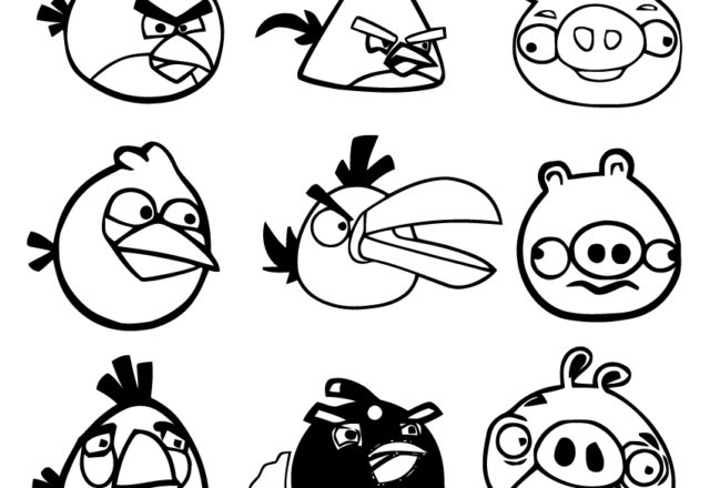 Disegni da colorare gratis Angry Birds (50)
