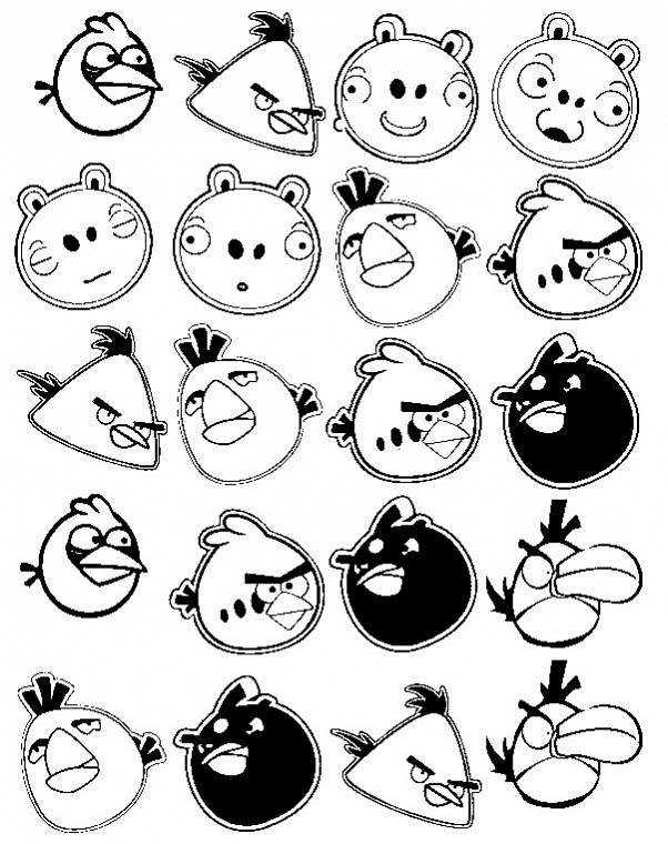 Disegni da colorare gratis Angry Birds (53)