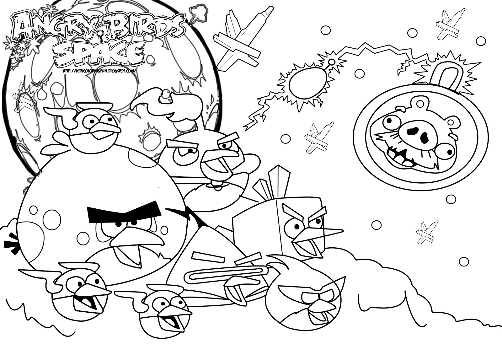 Disegni da colorare gratis Angry Birds (57)
