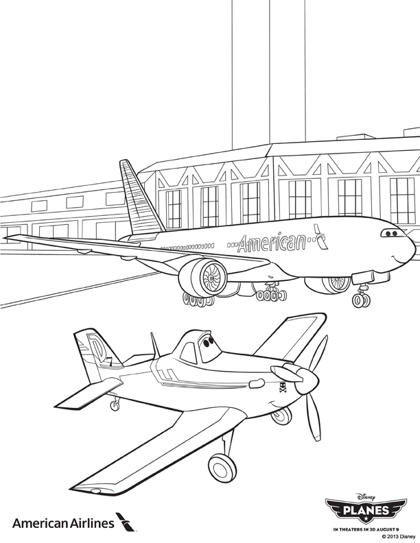 Disegni da colorare gratis del cartone animato Planes