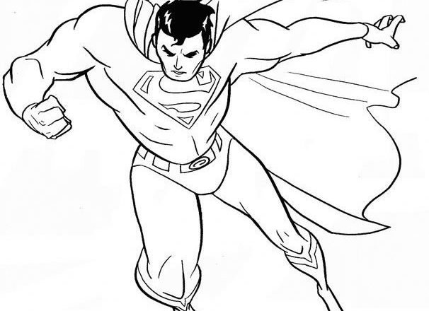 Disegni da colorare gratis di Superman