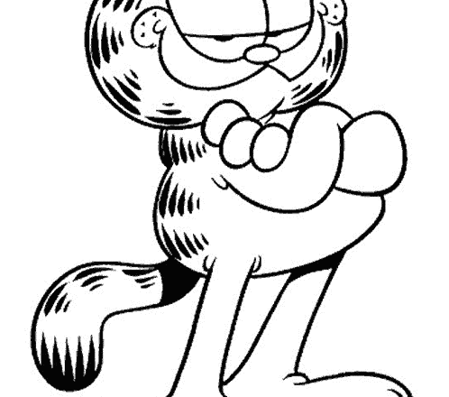 Disegni da stampare e colorare Garfield